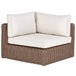 Beliani Conjunto longue PALERMO Marron Claro