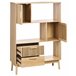 Beliani Librería LYNWOOD Madera Clara