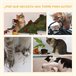 Árbol para Gatos Melamina, Cuerda de Sisal, Felpa PawHut Gris