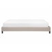Beliani Cama con somier Poliéster ROANNE 169x211 Beige