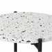 Mesa Auxiliar Redonda Yala, terrazo Blanco Blanco