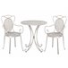 Beliani Conjunto bistro CILENTO Gris Claro