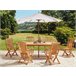 Beliani Conjunto de comedor MAUI II Madera Clara