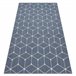 Alfombra de cuerda sisal FLAT 48721/591 Cubos 3D 160x230 Azul
