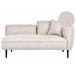 Beliani Chaise longue Bouclé CHEVANNES Beige