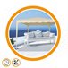 Cenador crema 300x300x240 Aktive Garden Crema