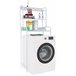 Mueble para lavadora Darby con estantes Blanco