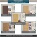Herraje para Puerta Corredera Metal, Plástico HOMCOM 186 Plateado
