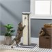 Rascador para Gatos Aglomerado de Madera, Felpa, Sisal PawHut Gris