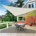 Toldo Vela Triangular Poliéster Outsunny 600x600 Beige