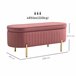 Pie de Cama Terciopelo HOMCOM, hogar - muebles de dormitorio Rosa