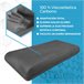 Almohada Viscoelástica Carbono Plus 80x40 Blanco/ Gris