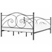 Beliani Cama con somier Metal DINARD 187x208 Negro
