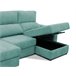 Chaise longue convertible en cama tela APRIL Verde