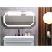 Beliani Espejo de baño LOCMARIAQUER Gris