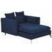 Beliani Chaise longue Poliéster CHARMES Azul Marino