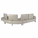 ANGEL CERDA Sofá chaise longue derecha piel Arena