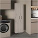 Gabinete de limpieza Nala en Melamina de doble puerta Blanco/ Gris
