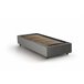 Cama individual en tela Gris