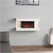 KAMINIO Eléctrica Chimenea LIZ - Chimenea Eléctrica de Pared Blanco