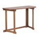 Beliani Mesa plegable TREIA Marron