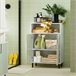 Armario De Suelo Para Baño Con 2 Puertas BZR138-GR SoBuy Verde
