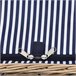 [casa.pro] Cesta de pícnic para 2 personas con nevera, cubiertos Blanco/ Azul