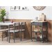 Beliani Carrito de cocina HIUMA 58 Blanco