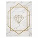 Alfombra EMERALD exclusivo 1019 glamour 240x330 Crema