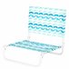 Aktive Silla baja plegable de playa con estructura de acero Azul