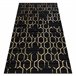 Alfombra GLOSS moderno 407C 86 elegante glamour art deco 200x290 Negro