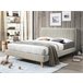 Beliani Cama con somier Chenilla TALENCE 177x218 Beige