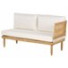 Beliani Conjunto longue CREMONA Blanco/ Beige