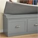 Banco Zapatero con 2 Estantes y 2 Puertas FSR131-HG SoBuy Gris