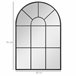 Espejo de Pared Metal, Vidrio HOMCOM, hogar - decoración hogareña 60x2 Negro