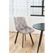 2x Silla tapizada capitoné de terciopelo SJ.33 Beige