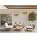Beliani Conjunto de jardín Madera de acacia con certificado FSC® ACCADIA Beige
