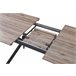 Mesa extensible color blanco OLIVIA Blanco/ Negro
