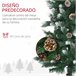 Árbol de Navidad Plástico, Acero HOMCOM, hogar - decoración Verde