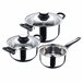Bateria cocina PALMA marca SAN IGNACION 5 piezas Gris