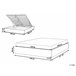 Beliani Cama con somier Poliéster DINAN 147x214 Beige