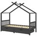 Estructura De Cama Infantil 206x97 Gris