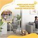 Barrera para Perros Acero, PA PawHut Blanco