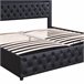 Cama de matrimonio de poliuretano con almacenaje 182x207 Blanco