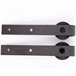 Montaje Puerta Corredera Acero de Carbono HOMCOM 200 Marron
