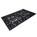 Acomoda Textil – Felpudo de Goma Antideslizante Rectangular. Negro