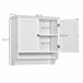 Armario Baño de Pared MDF kleankin, hogar - baño 60 Blanco