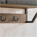 Perchero de Pared para Pasillo Estilo iIndustrial FHK26-N SoBuy Marron