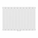 Radiador de panel Nore de Diseño monocapa plano acero Blanco