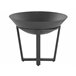 Beliani Fogón de madera KEDUNG Negro